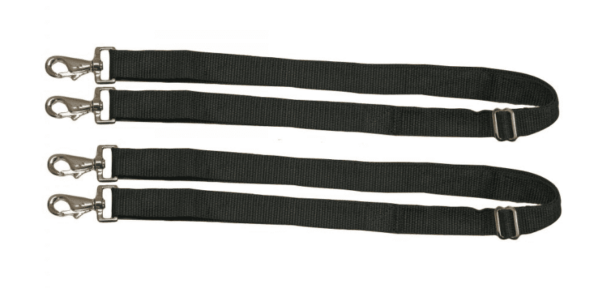 WEATHERBEETA® ELASTIC LEG STRAPS WITH SNAPS PAIR BLACK