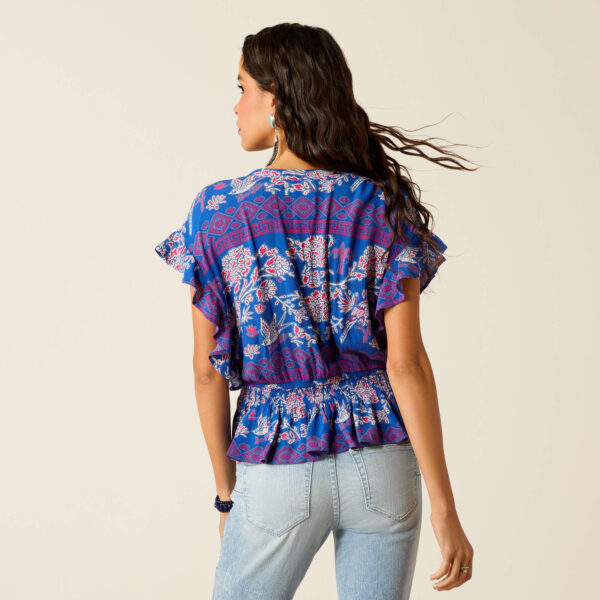 ARIAT® WOMENS CORTEZ TOP CANDELIA PRINT - Image 2