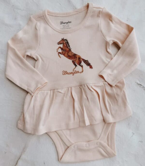 WRANGLER® BABY GIRL HORSE GRAPHIC ONESIE