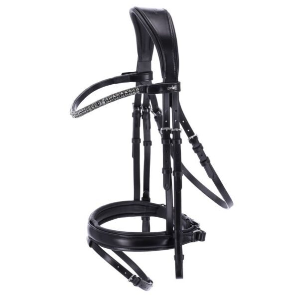 SCHOCKEMOHLE® MALAGA DRESSAGE BRIDLE WITH REMOVABLE FLASH