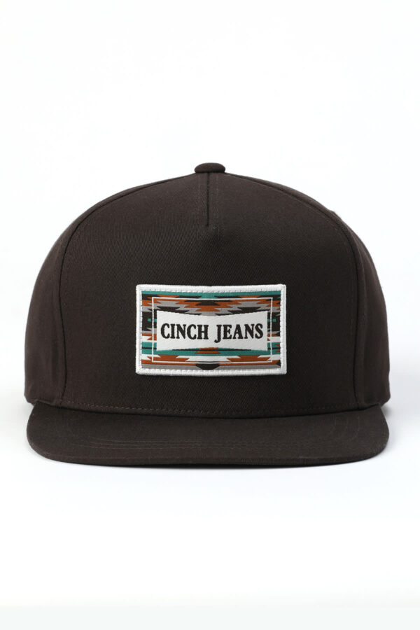 CINCH® MENS BLACK LOGO FLEXFIT TRUCKER CAP - Image 3